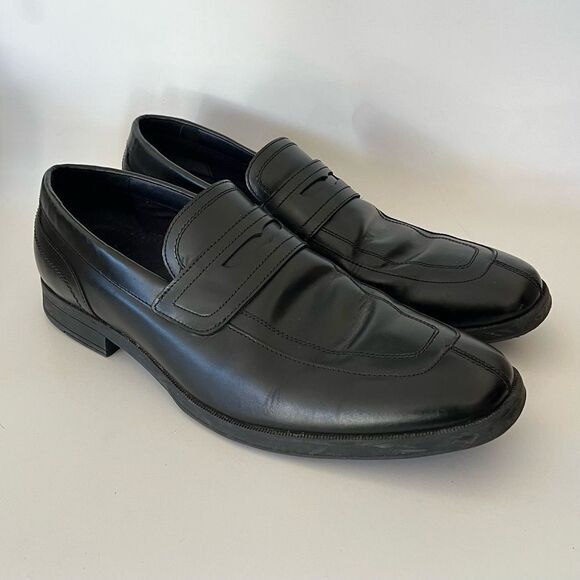 Cole Haan Grand OS Signature Men\'s Black Split Toe Penny Loafers Dress Shoe 10.5 main image 6
